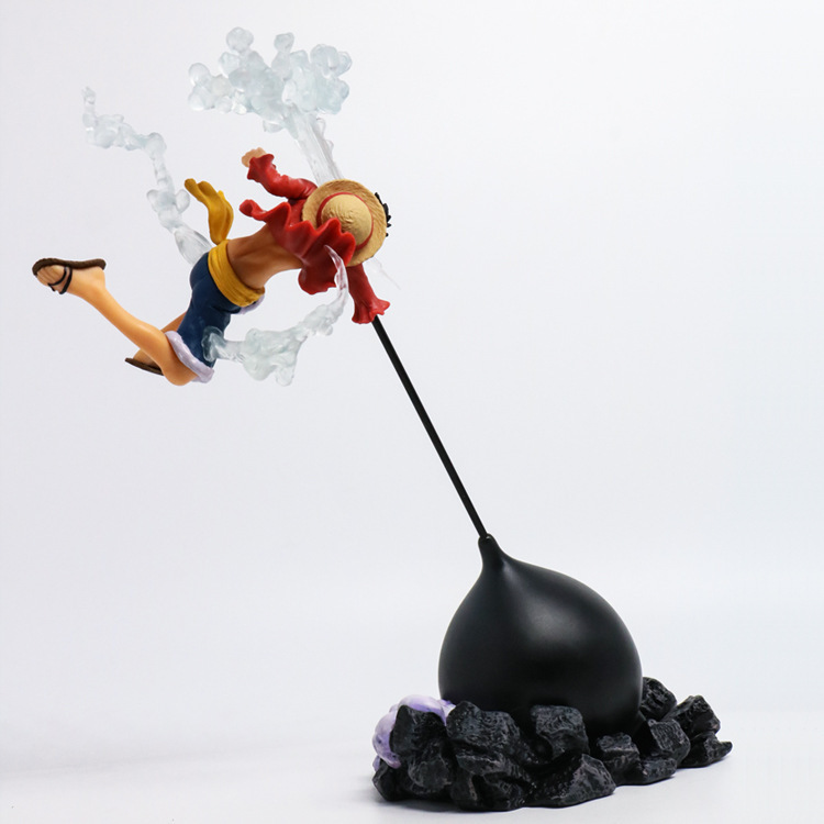 New Anime One Piece Third Gear Luffy Straw Hat Boy Third Gear Luffy Flying Fighting Form Decoration Figure