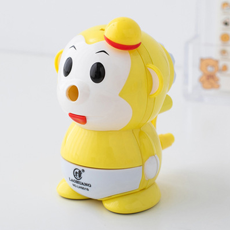 Creative Cartoon Monkey Type Pencil Sharpener Stationery Student Fun Hand Cranked Pencil Sharpener Child Gifts Office Schoo