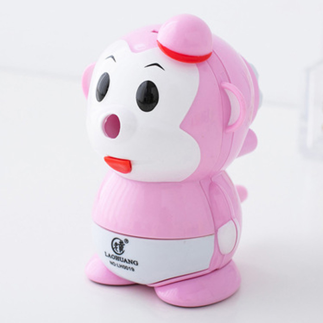 Creative Cartoon Monkey Type Pencil Sharpener Stationery Student Fun Hand Cranked Pencil Sharpener Child Gifts Office Schoo