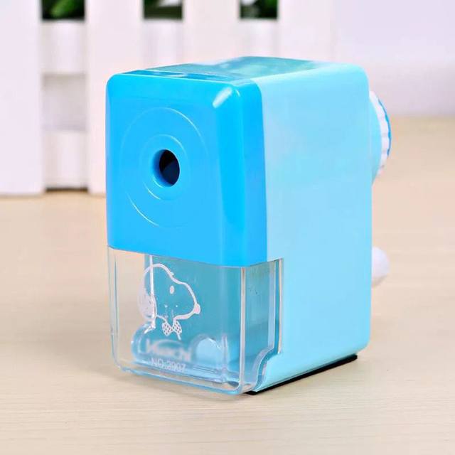 1PC Plastic Hand Crank Pencil Sharpener Creative Manual Mechanical Sharpeners For Office Student Sharpener Stationery 7.5*5cm