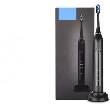 Ultrasonic Sonic Electric Toothbrush  Rechargeable Tooth Brushes With 4 Pcs DuPont Replacement Time Brush Heads