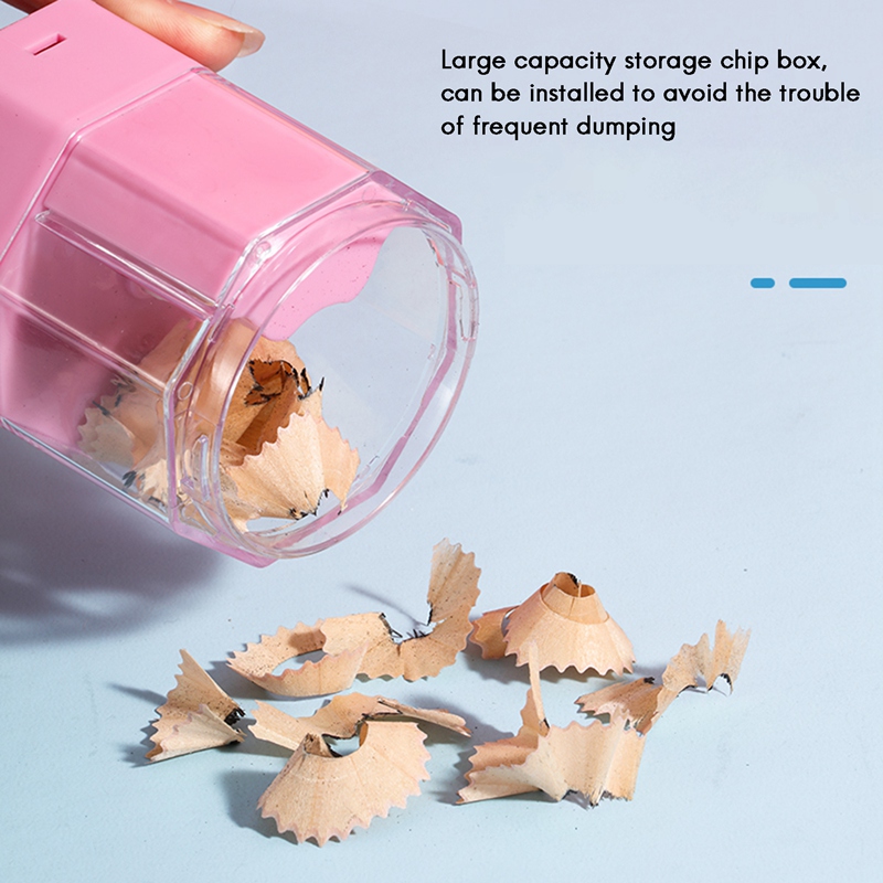 Electric Pencil Sharpener Rechargeable For Kids Student Children Home Office Stationery School Supplies