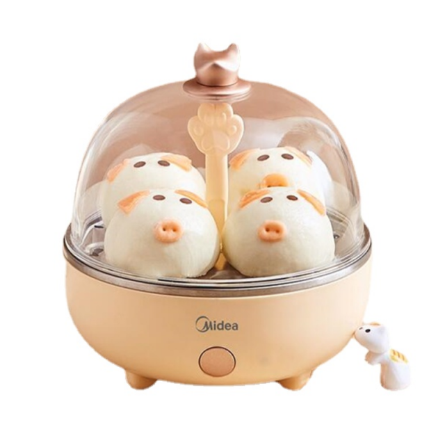 1 Layer Mini Electric Egg Steamer Multi Cooker Steamed Egg Custard Steaming Pot Breakfast Maker Tool