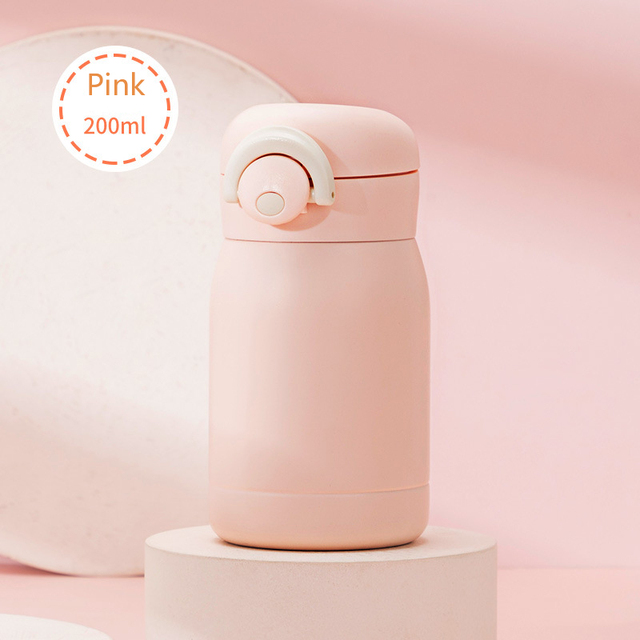 Cute Mini Portable Thermos Bottle For Kids 200 ml 304 Stainless Steel Leak-proof Tumbler Cup Small Size Thermos Mug for Coffee