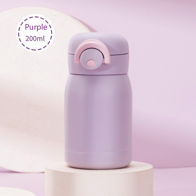 Cute Mini Portable Thermos Bottle For Kids 200 ml 304 Stainless Steel Leak-proof Tumbler Cup Small Size Thermos Mug for Coffee
