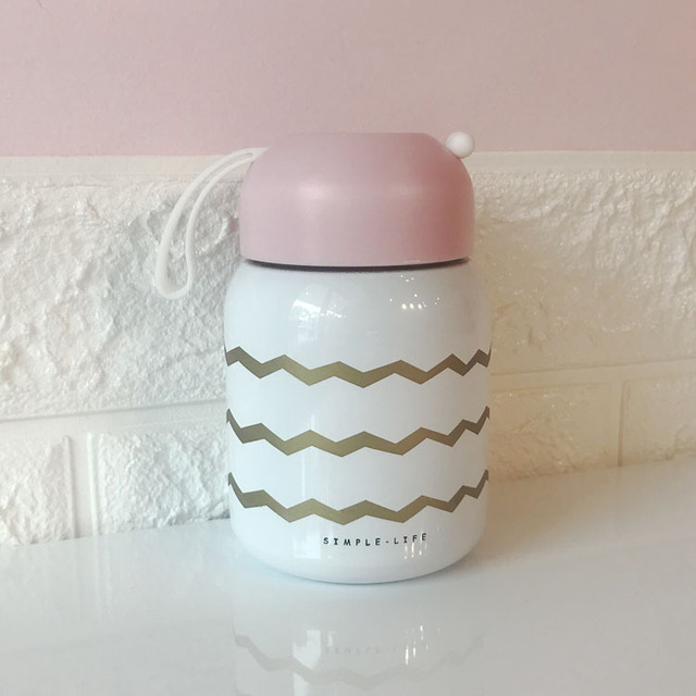 Mini Thermosflessen Fles Rvs Thermos Cup Creatieve Student Mooie Cup Draagbare Mini Grote Buik Thermosflessen Gift hydro flask
