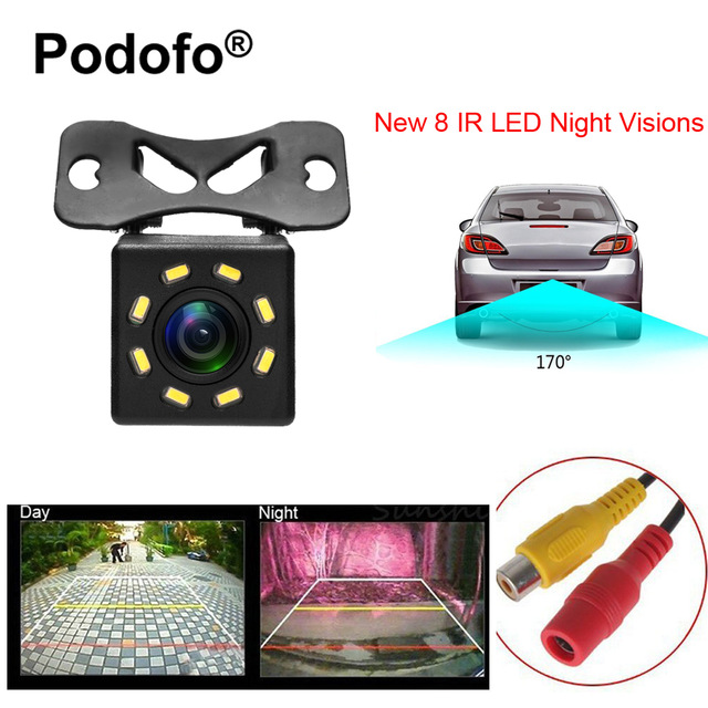 Car Rear View Camera Universal Night Vision Backup Parking aid Reverse Camera Waterproof 170 Wide Angle HD Color Image