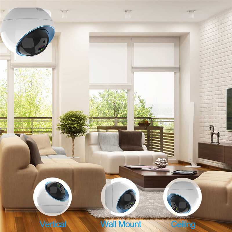 Wouwon Dome IP Camera 1080P Tuya Smartlife App Wireless WiFi Security Home Camera Surveillance CCTV Camera Smart Notification