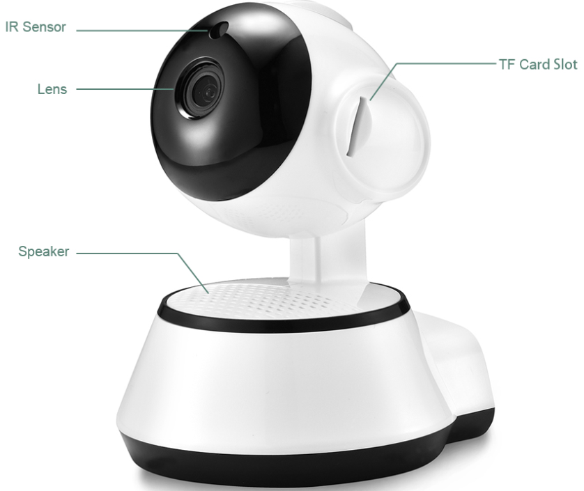 V380 Mini IP Camera HD Auto Tracking Night Vision Infrared Baby Monitor Smart Home Surveillance Camera with WiFi