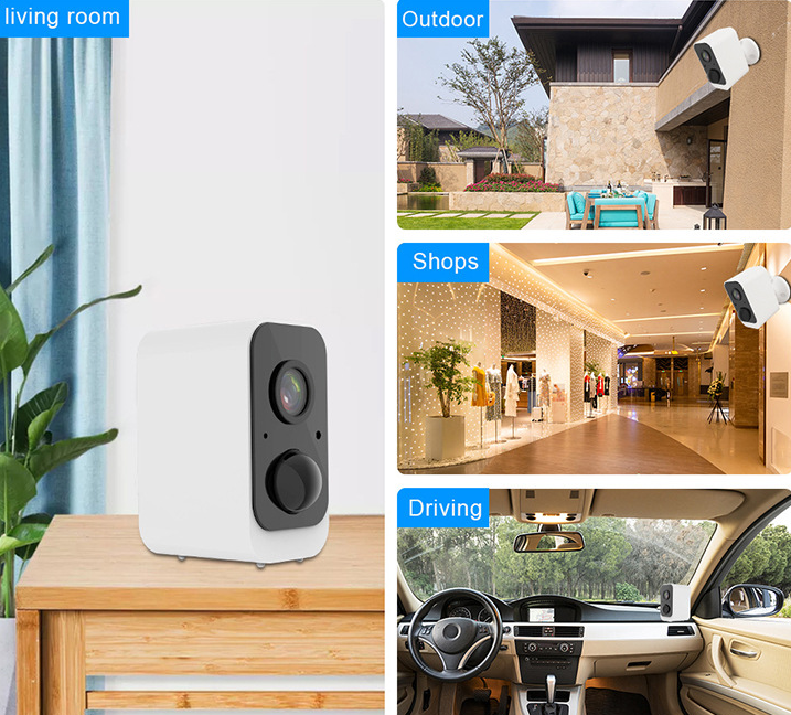 1080P Outdoor Security Camera IP WiFi IP66 Waterproof Camera  Rechargeable Battery Cam Wireless Powered with Two-Way Intercom