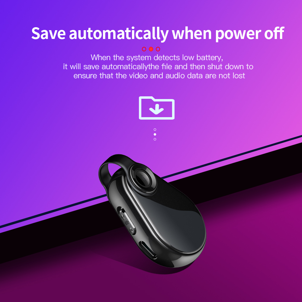 Mini Camera Necklace Recorder 1080P Small Cam Wearable Micro DV DVR Voice Portable Sports Camcorder Light Body Cam