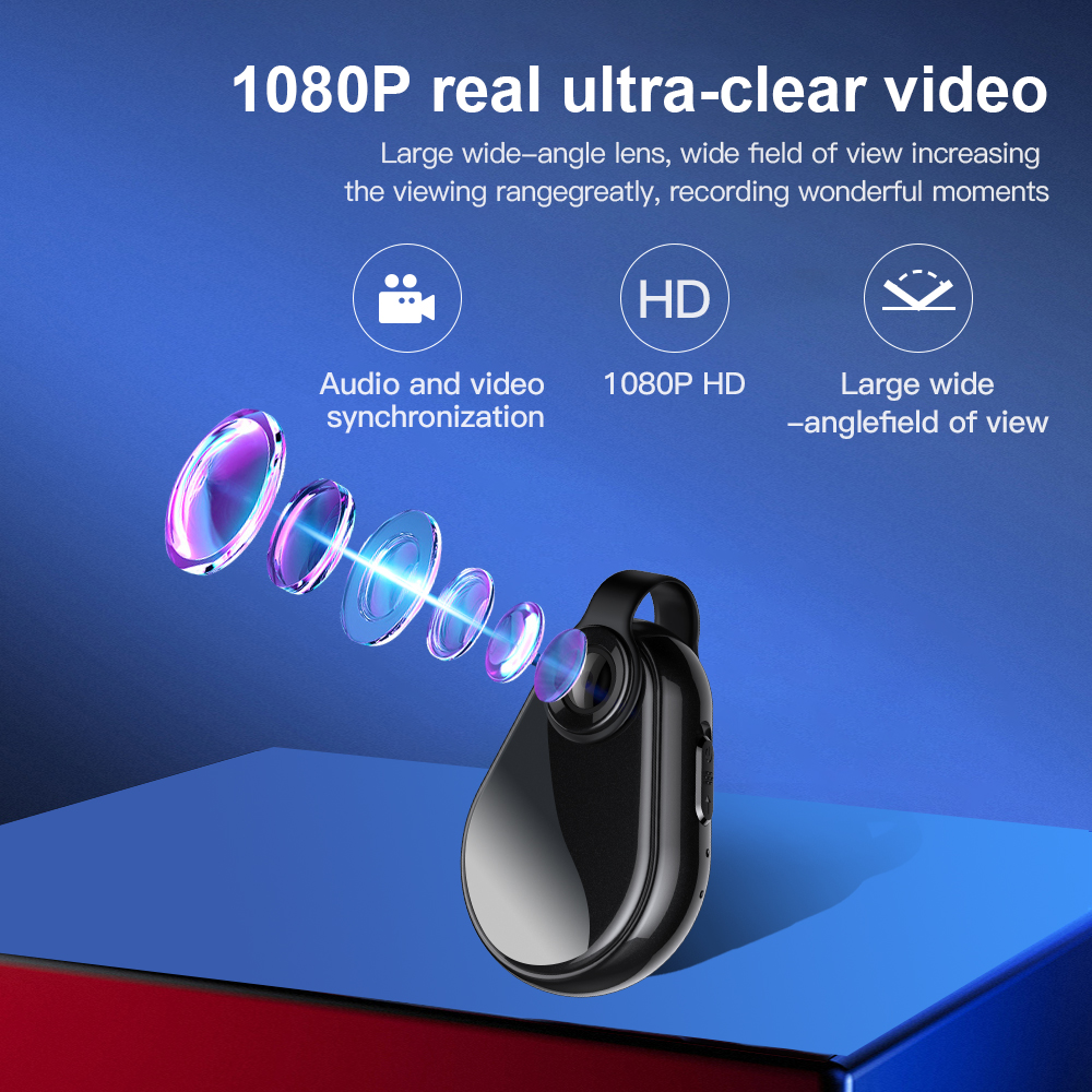 Mini Camera Necklace Recorder 1080P Small Cam Wearable Micro DV DVR Voice Portable Sports Camcorder Light Body Cam