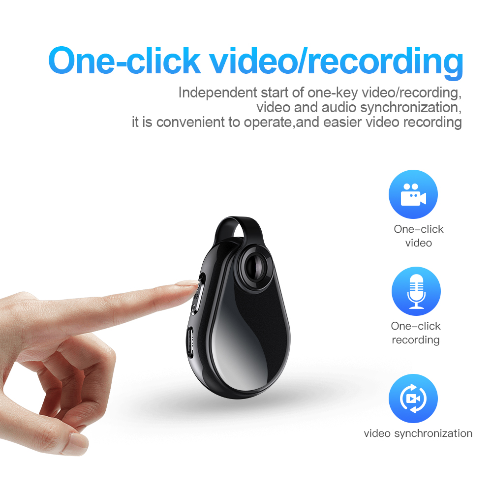Mini Camera Necklace Recorder 1080P Small Cam Wearable Micro DV DVR Voice Portable Sports Camcorder Light Body Cam