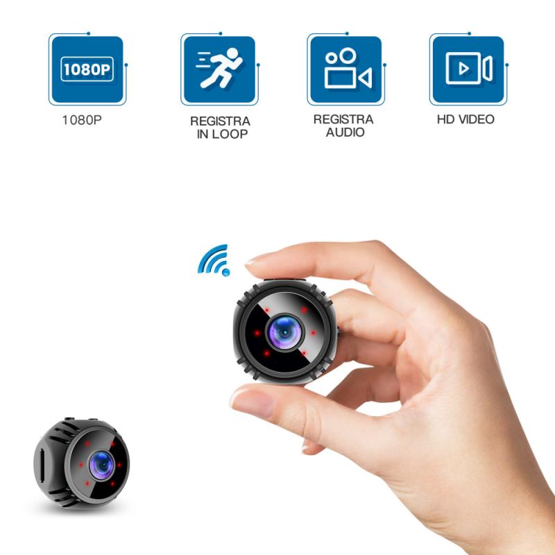1080P Mini Camera Surveillance Security WIFI Night Vision Waterproof Video Recorder Outdoor Digital Web Control Motion Sensor W8