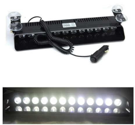 Car Strobe LED Flashing Lights Lamp Red Blue/White Police Flasher Emergency Warning Light For audi VW Benz Dodge