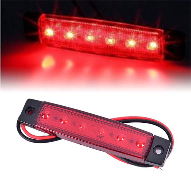 1PC Truck Side Marker Indicator Light Turn Signal Lamp 12V LED Auto Car Bus Lorry Trailer Tail Warning Lamp Brake Lights