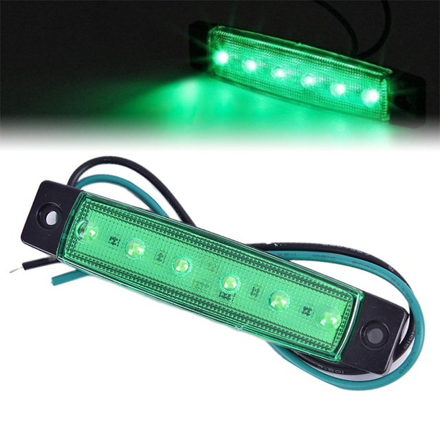 1PC Truck Side Marker Indicator Light Turn Signal Lamp 12V LED Auto Car Bus Lorry Trailer Tail Warning Lamp Brake Lights