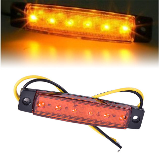 1PC Truck Side Marker Indicator Light Turn Signal Lamp 12V LED Auto Car Bus Lorry Trailer Tail Warning Lamp Brake Lights
