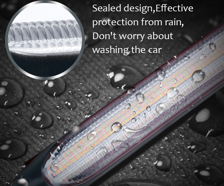 2Pcs/Set 12V Flexible DRL LED Strip Turn Signal Lamp Yellow Auto Flowing Daytime Running Light for LADA Headlights Car Accessory