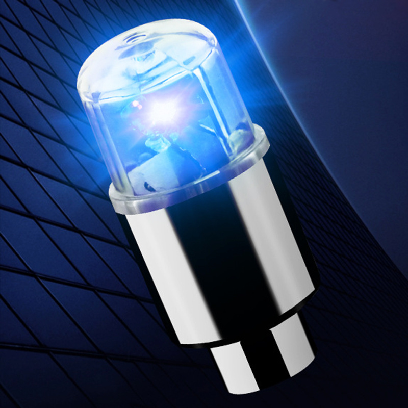 2pc Tire Valves Cap Light for Car Motorcycle Bicycle Wheel Tyre LED Colorful Lamp Cycling Hub Glowing Bulb Accessories