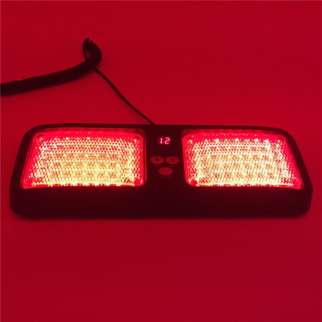 1pc LED Car Visor Strobe Flashing Light Interior Windshield Sunshield Emergency Warning Lights for Police Firefighter