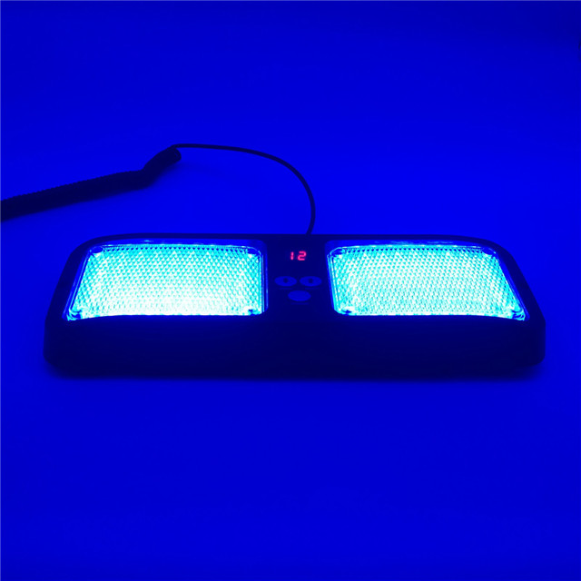 1pc LED Car Visor Strobe Flashing Light Interior Windshield Sunshield Emergency Warning Lights for Police Firefighter