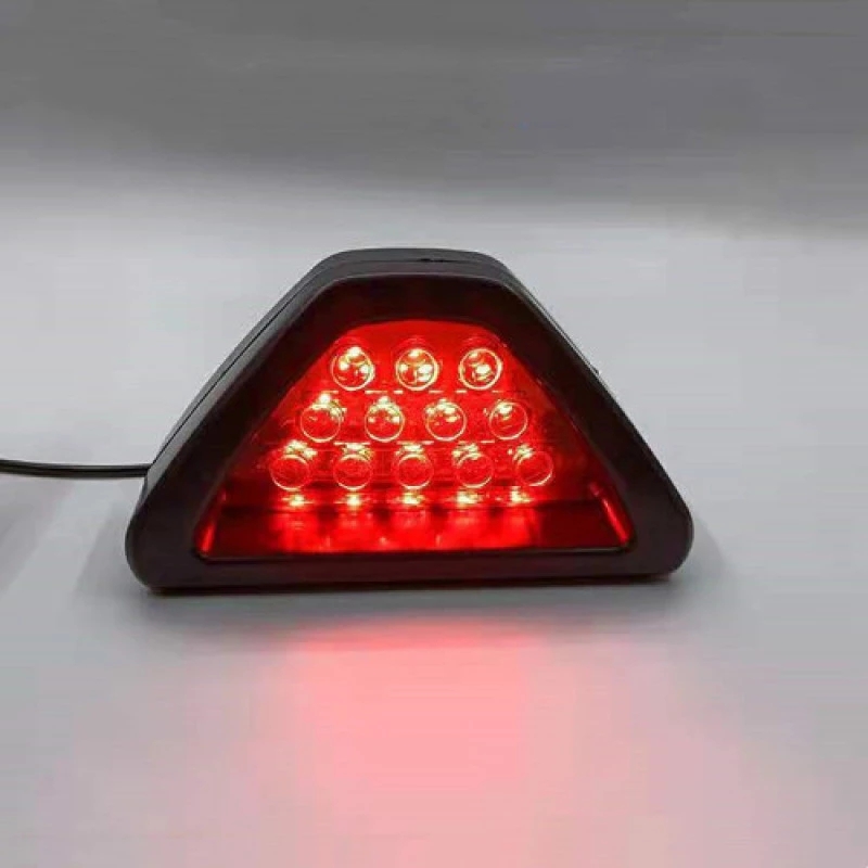 Universal 12 LED Brake Lights Rear Tail Stop Fog Triangular Brake Light Stop Safety Lamp Car LED Strobe Lights