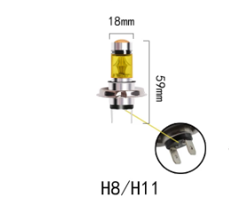 2pcs High Quality Led Car Fog Light H8H11/9005/9006 Yellow Light Super Bright Fog Lamp Bulb Plug and Play Bulb