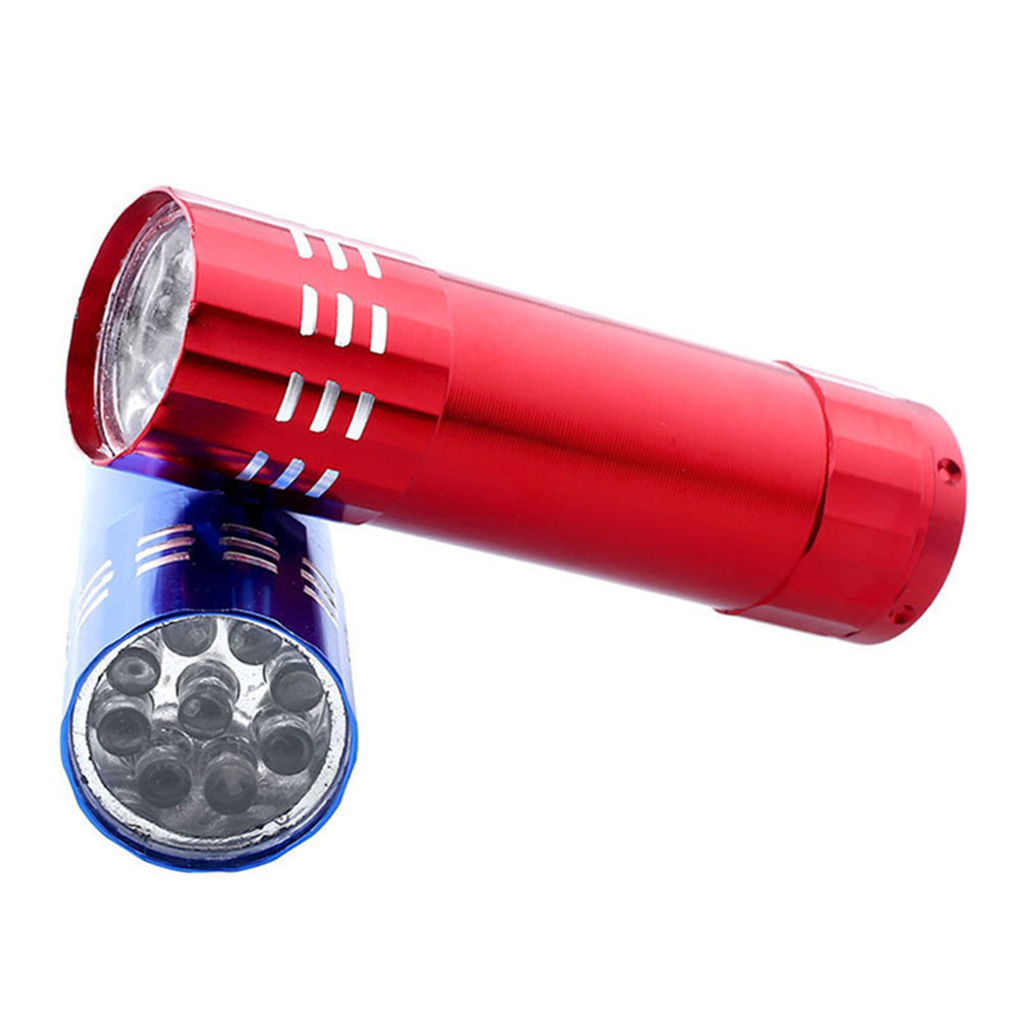 1Pc Nail Dryer Mini 9 LED Lights Flashlight UV Lamp Portable Nail Gel Mask Fast Drying Manicure Tool