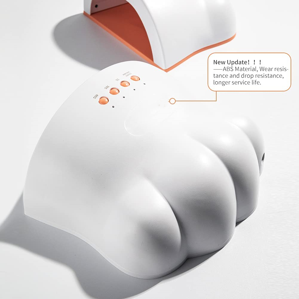 Cute Cat Paw Shape UV LED Nail Lamp 48W Nail Dryer with 3 Timers Light for Gel Nails Polish Home Salon Manicure Nail Equipment