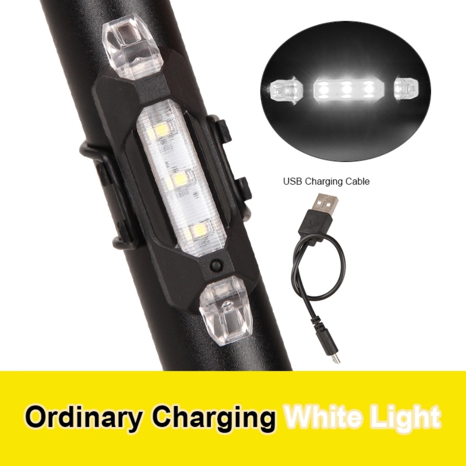 Bicycle Light Waterproof Rear Tail Light LED USB Style Rechargeable or Battery Style Bike Cycling Portable Light