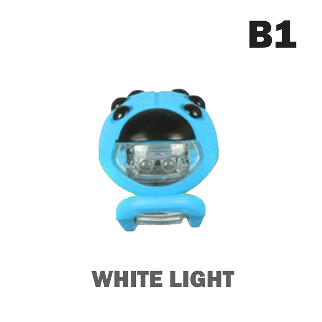 1pcs Bike Headlight Universal Children Bicycle Cute Ladybug Shape Front Lamp Stroller Scooter Ultralight Flashlight Head Lamps