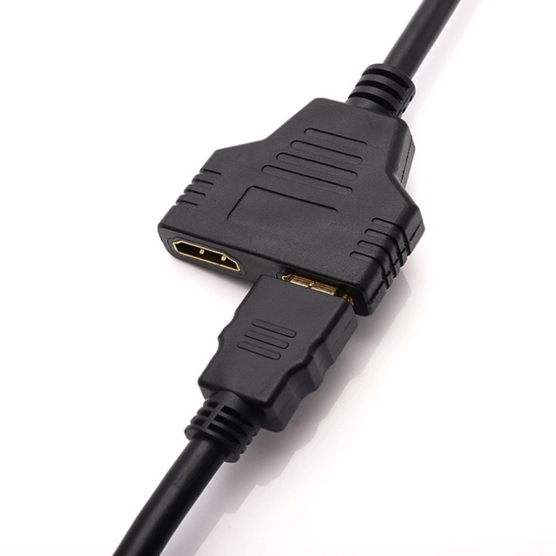 HDMI Splitter Adapter Cable 2 Dual Port Y Splitter 1 In 2 Out HDMI Male To HDMI Female 1 To 2 Way for HDMI HD LED LCD  TV