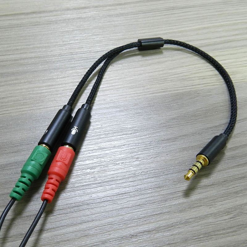 2 in 1 Audio Splitter Cable for Computer Jack 3.5mm 1 Male To 2 Female Mic Y Splitter AUX Cable Headset Splitter Adapter cables