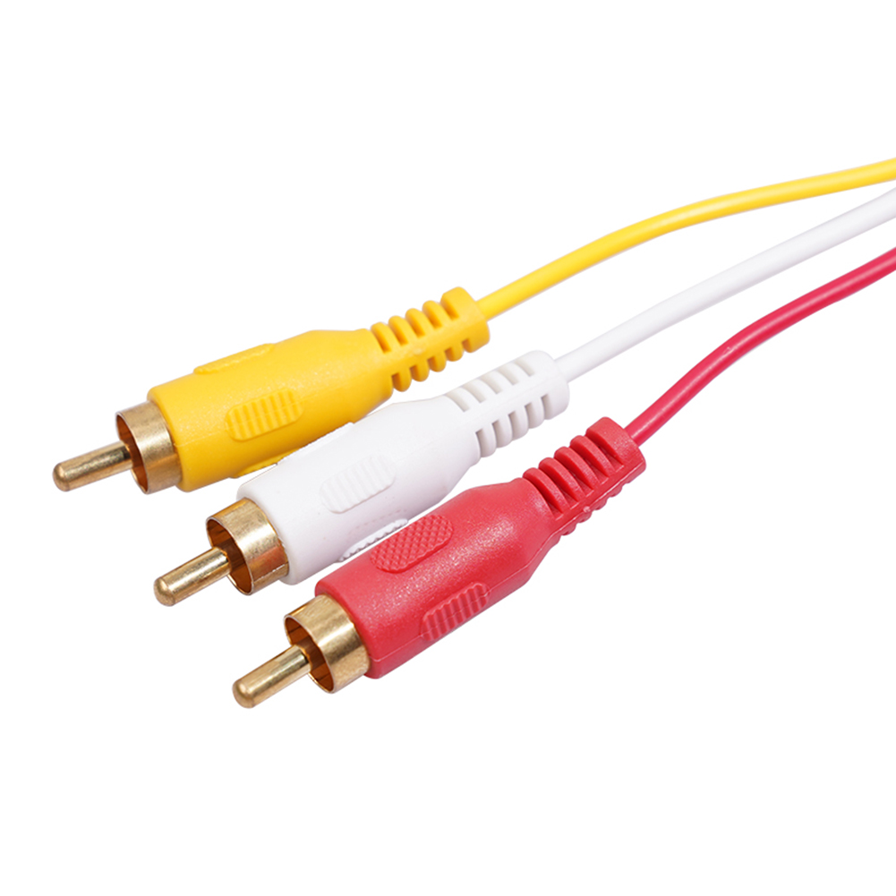 Audio Video AV Cable Cord Adapter Converter AV Cable Cord Adapter Converter HDMI-Compatible to 3RCA for TV Box
