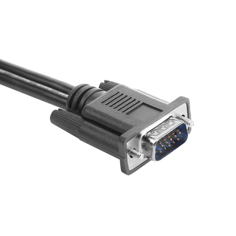 VGA Splitter Cable 1 Computer to Dual 2 Monitor Adapter Y Splitter Male to Female VGA Wire Cord for PC Laptop