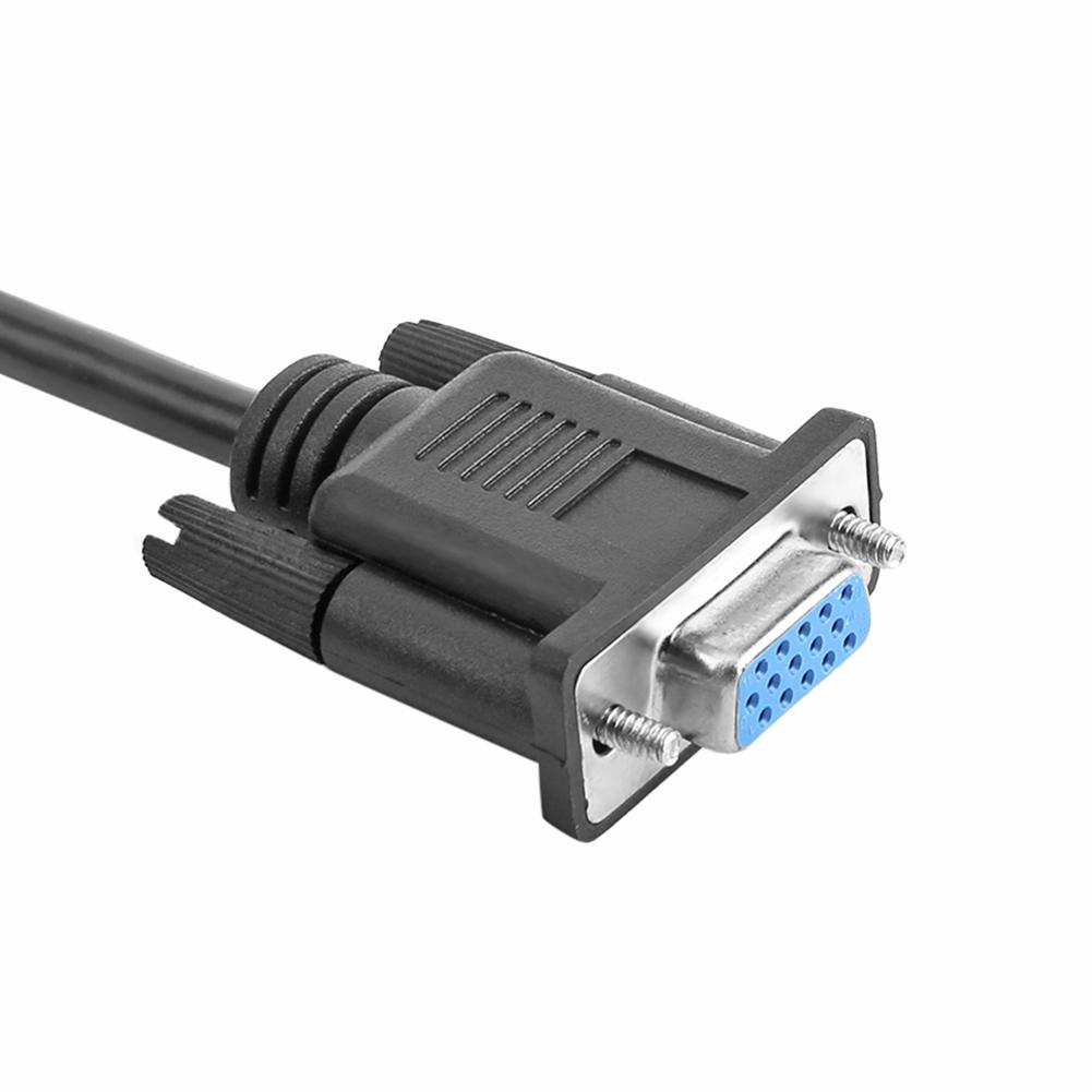 VGA Splitter Cable 1 Computer to Dual 2 Monitor Adapter Y Splitter Male to Female VGA Wire Cord for PC Laptop
