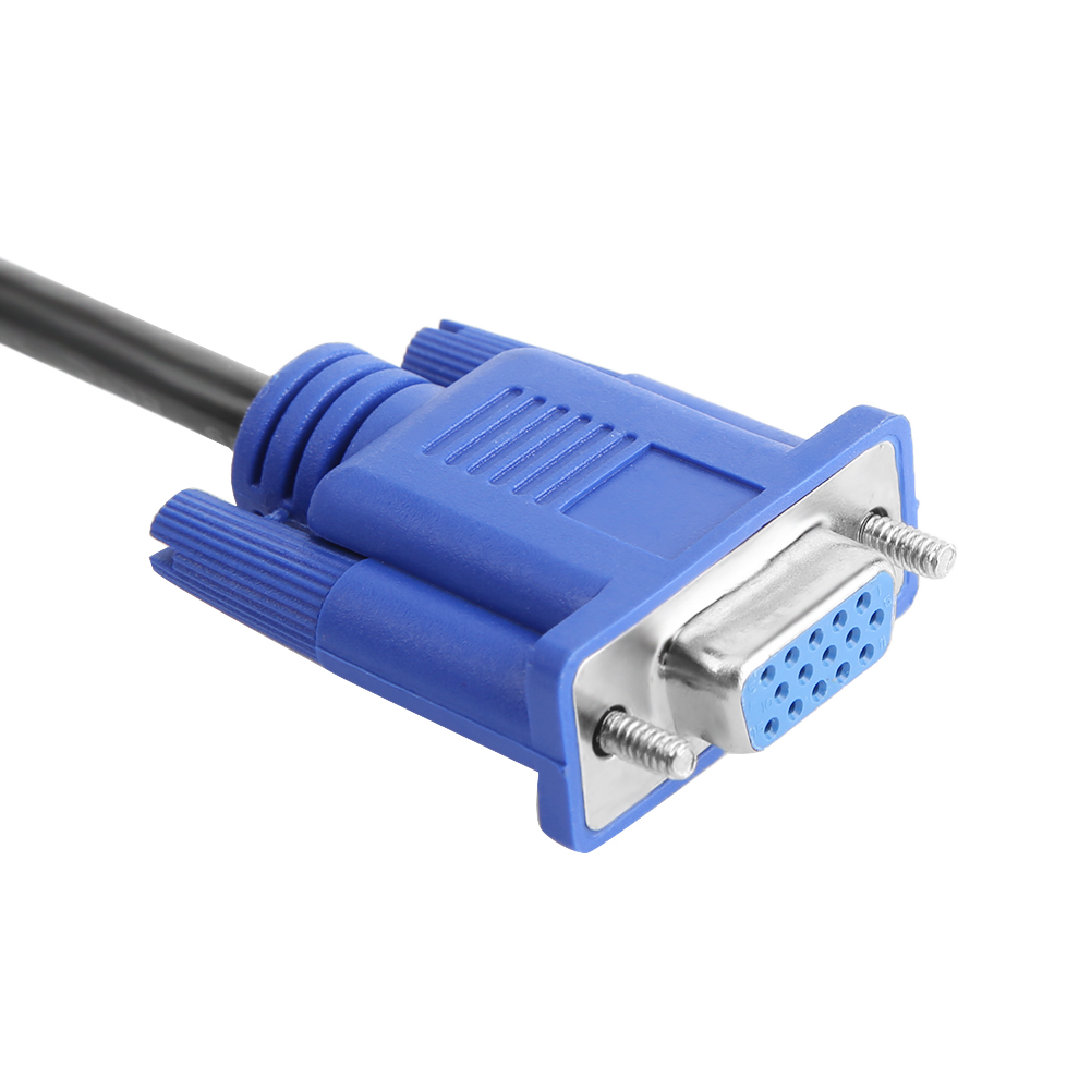 VGA Splitter Cable 1 Computer to Dual 2 Monitor Adapter Y Splitter Male to Female VGA Wire Cord for PC Laptop