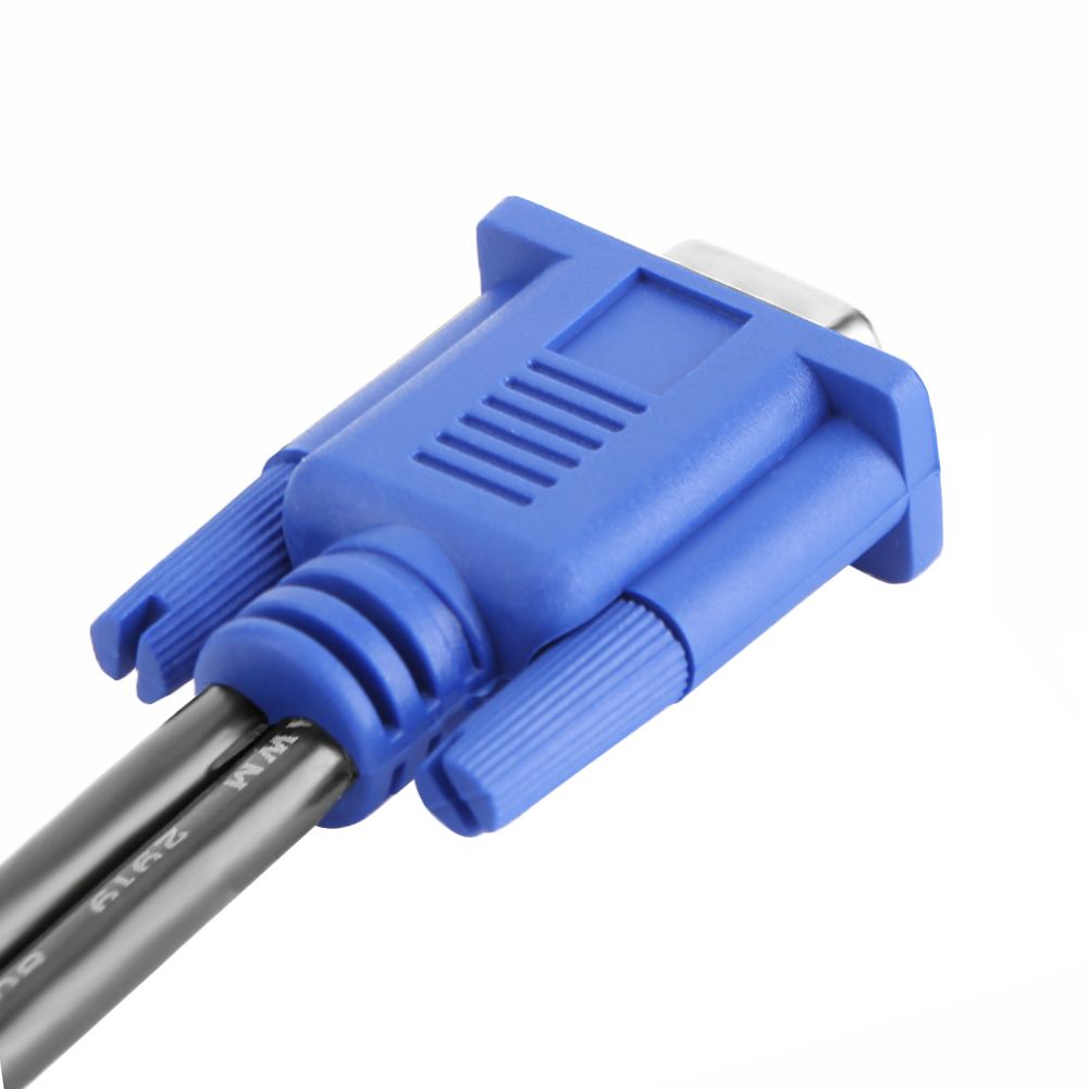 VGA Splitter Cable 1 Computer to Dual 2 Monitor Adapter Y Splitter Male to Female VGA Wire Cord for PC Laptop