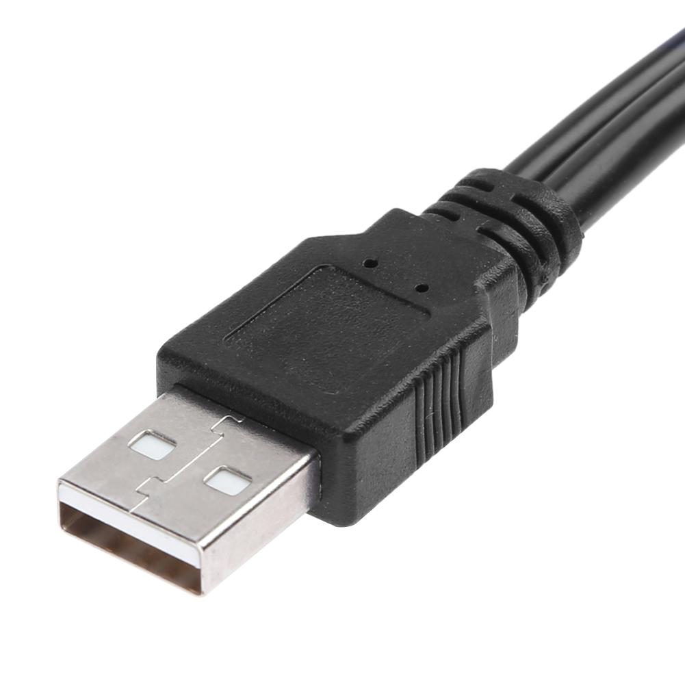 USB 2.0 to Sata Adapter for 2.5/3.5 inch Hard Disk Drive Converter Cable Dual Power Supply Sata Hard Drive Cable