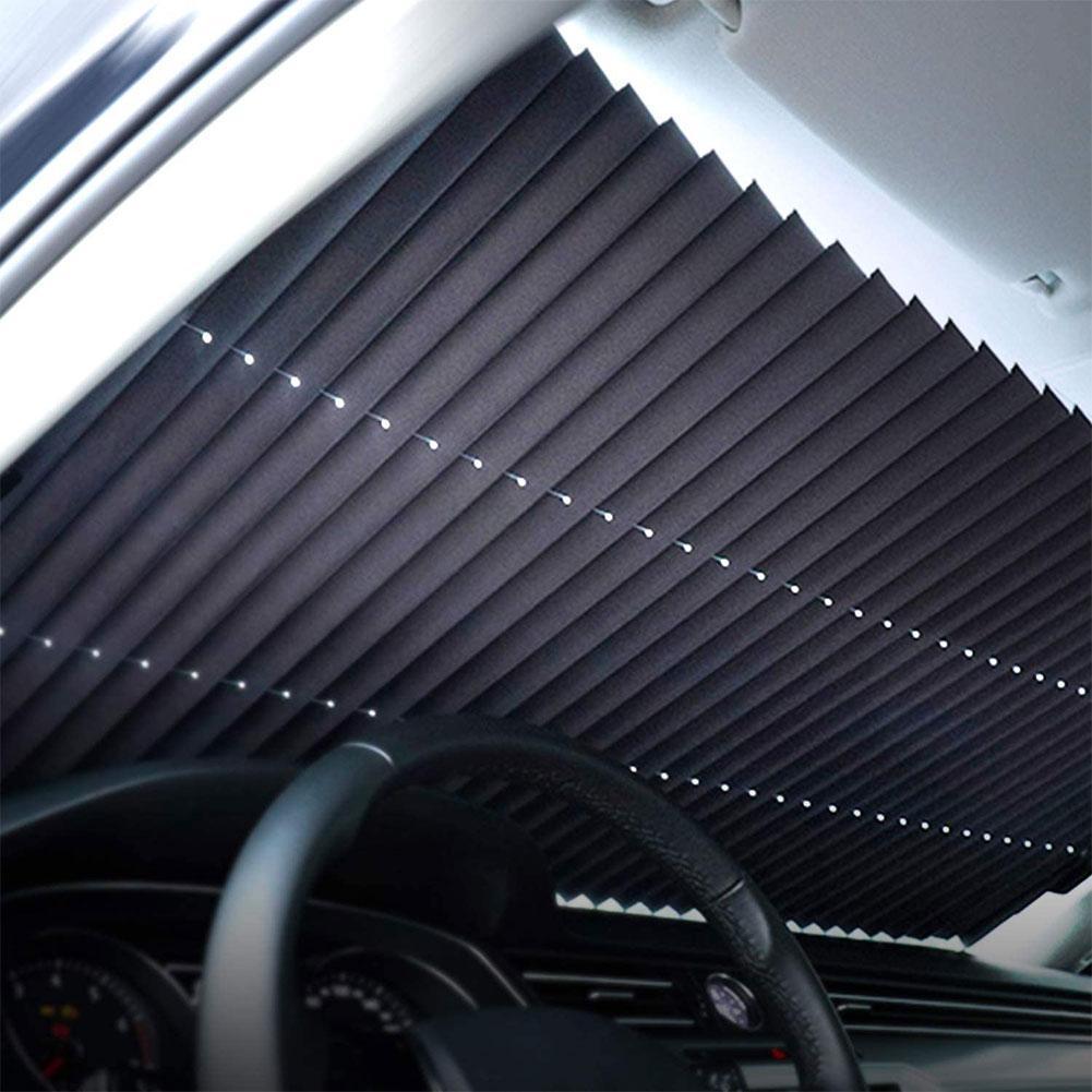 Car Windshield Sun Shade Foldable Auto Parasol Car Cover Front Rear Window Sunshade UV Sun Visor Protector Curtain 46CM