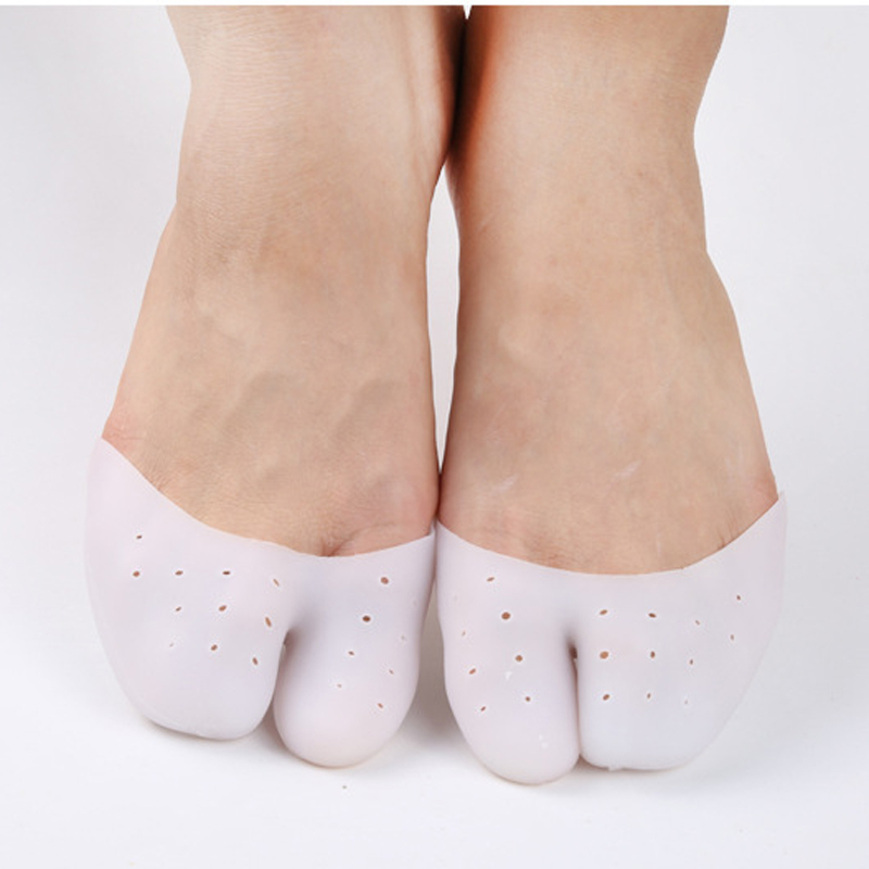 1pair Soft Forefoot Pads Silicone Gel Pointe Toe Finger Cover Pain Protector High Heels Gel Pads for Feet Ballet Foot Carere