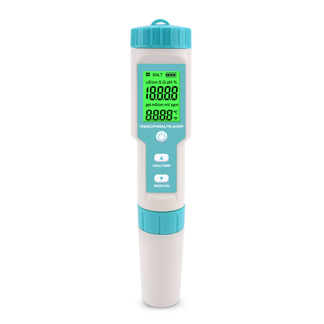 New 7 in 1 PH/TDS/EC/ORP/Salinity /S. G/Temperature Meter C-600 Water Quality Tester for Drinking Water, Aquariums PH Meter