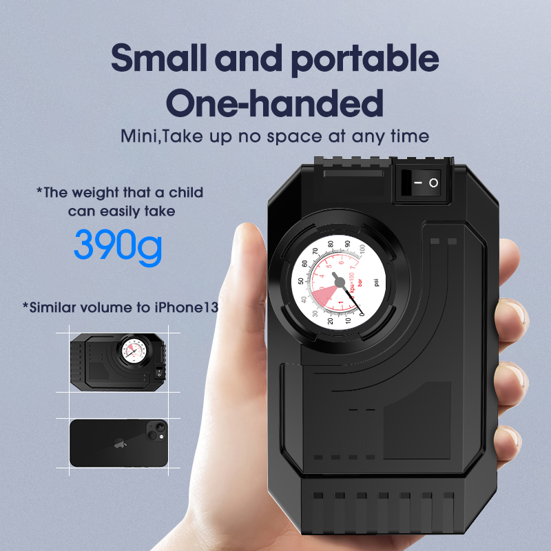 Air Compressor Car Tire Inflator Car Portable Air Compressor Pump Air Compressor For Auto Car Motorcycles Bicycles LED Light