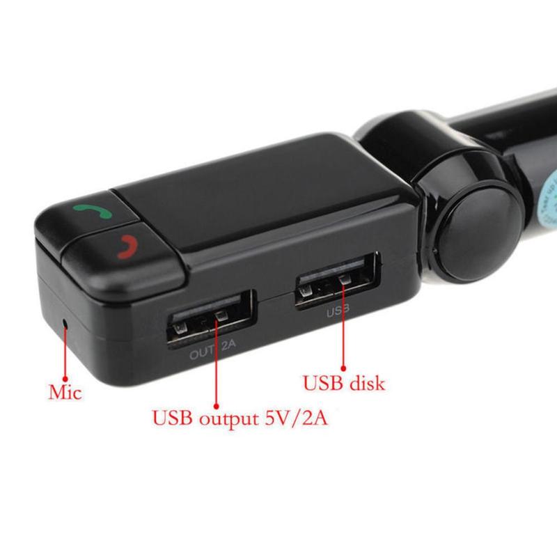 Car MP3 Player FM Transmitter Handsfree Wireless Bluetooth Kit Led Car Mp3 Player USB Charger FM Modulator Car Accessories