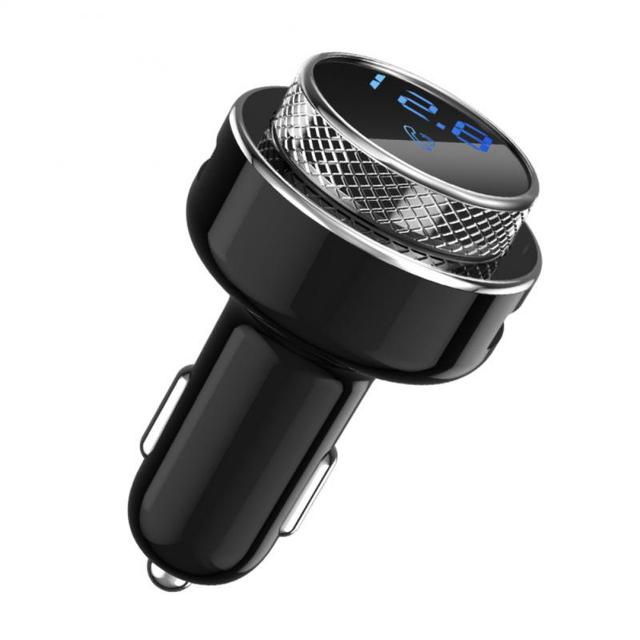 New Car Bluetooth 5.0 MP3 Player FM Transmitter Car Charger Qc3.0 Fast Charge Hands-free Call,Lossless Audio Decoding,12-24V