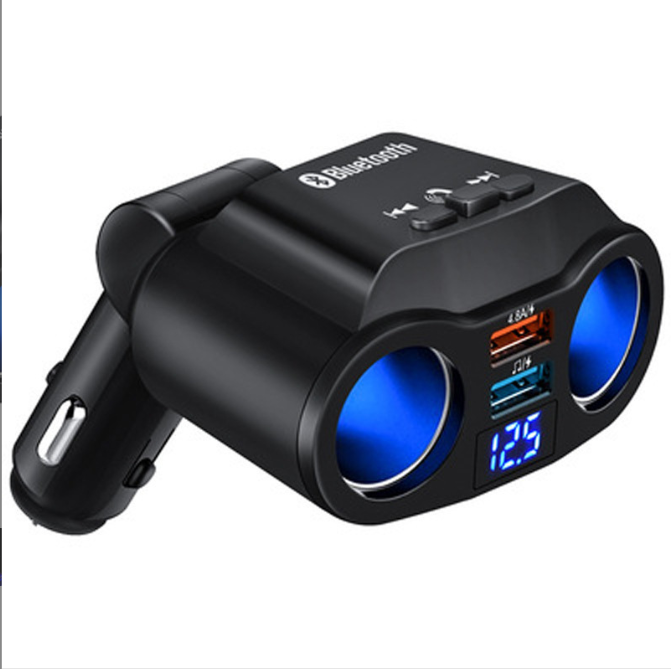 Car Bluetooth Transmitter Car Handsfree FM Transmitter MP3 Music Player Kit USB Quick Charge Auto Cigarette Lighter Adapter