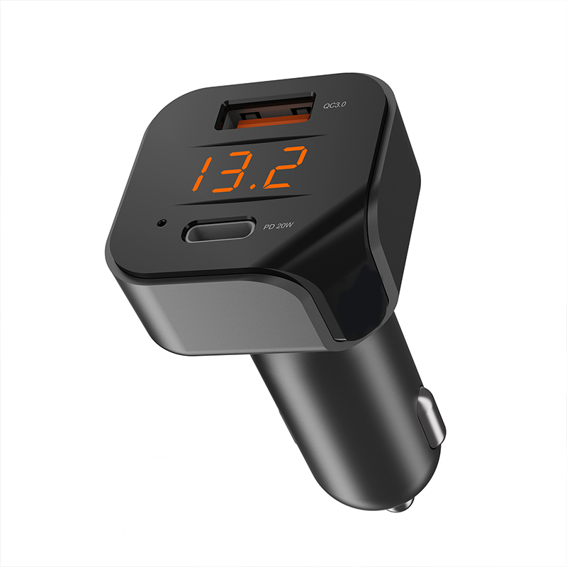 Bluetooth 5.1 FM Transmitter HandsFree W/Remote Control Wireless Car Kit FM Radio Modulator QC3.0&PD 20W Car Charger MP3 Player