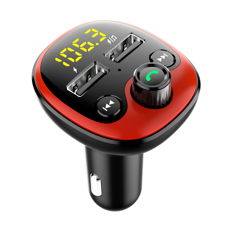 Car Bluetooth-Compatible 5.0 FM Transmitter Wireless Handsfree Audio Receiver MP3 Player 3.1A Dual USB Charger Car Accessories