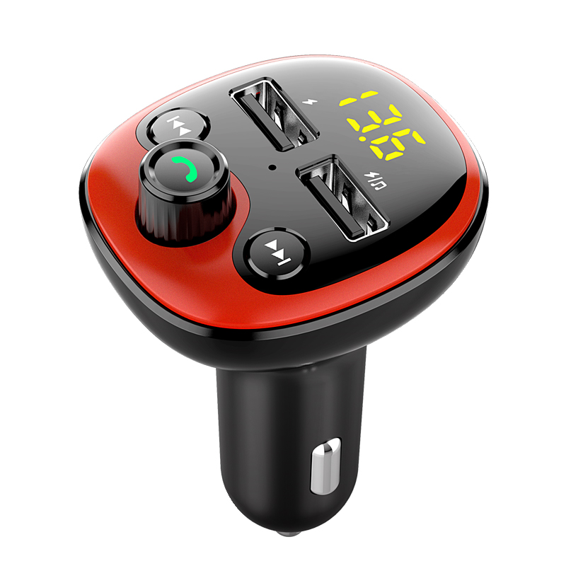 Car Bluetooth-Compatible 5.0 FM Transmitter Wireless Handsfree Audio Receiver MP3 Player 3.1A Dual USB Charger Car Accessories